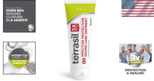 Sterile 3X Wound Care Ointment - Natural Healing for Cuts, Scrapes & Ulcers