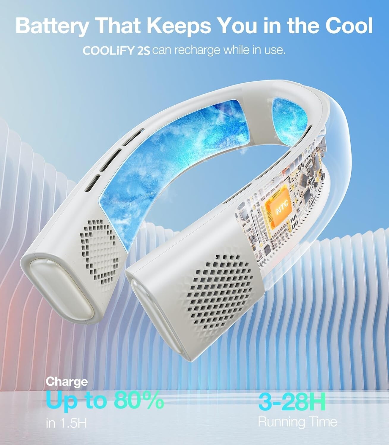 Personal Air Conditioner and Heater: Wearable, Stylish with 360-Degree Cooling