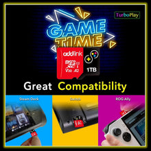 Load image into Gallery viewer, Reliable 1TB TurboPlay Gaming Memory Card - 100MB/s for Switch, ROG Ally, Steam