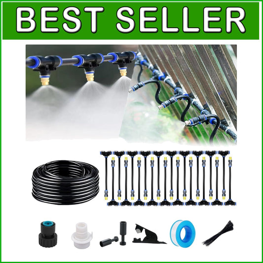 Efficient 82FT Atomizing Irrigation System with Easy Setup & Adjustable Nozzles