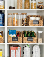 Load image into Gallery viewer, Natural Handwoven Storage Baskets for Pantry, Kitchen &amp; Living Room - 2 Pack