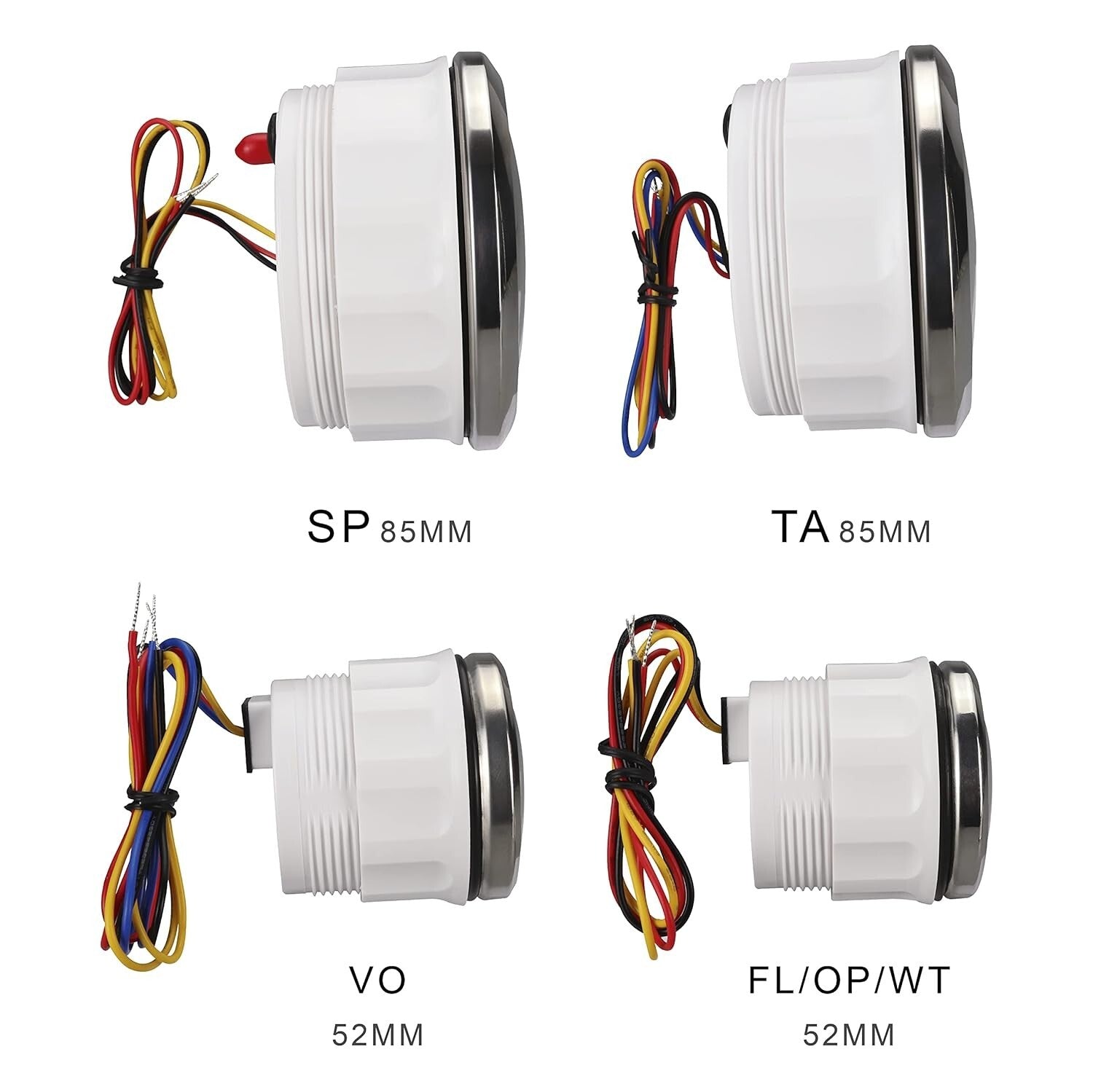 Universal 6 Gauge Monitoring - Speedometer, Tachometer & Sensors for Car & Truck