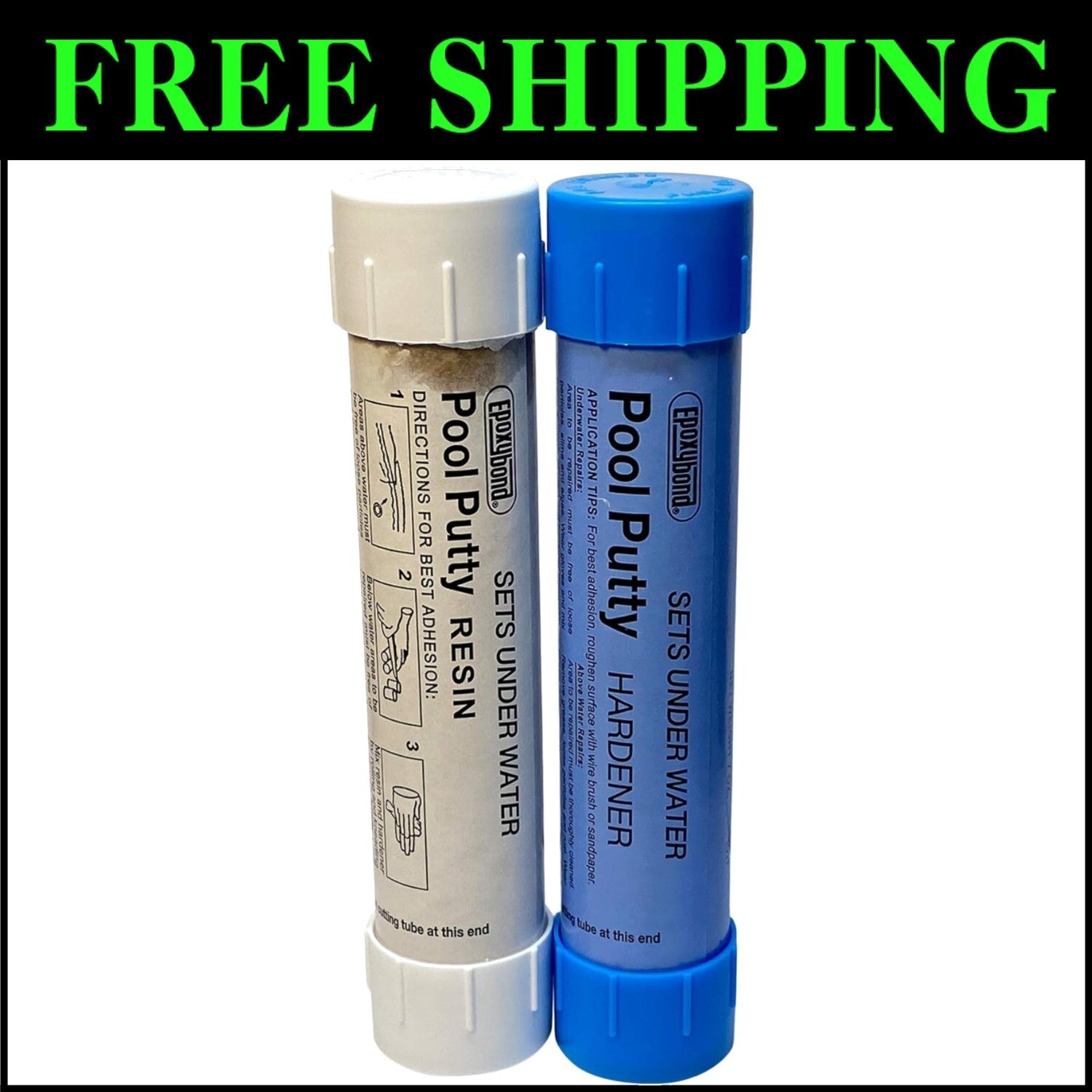 DIY Pool & Spa Leak Repair Kit - Professional-Grade 14oz Epoxy Putty + Guide