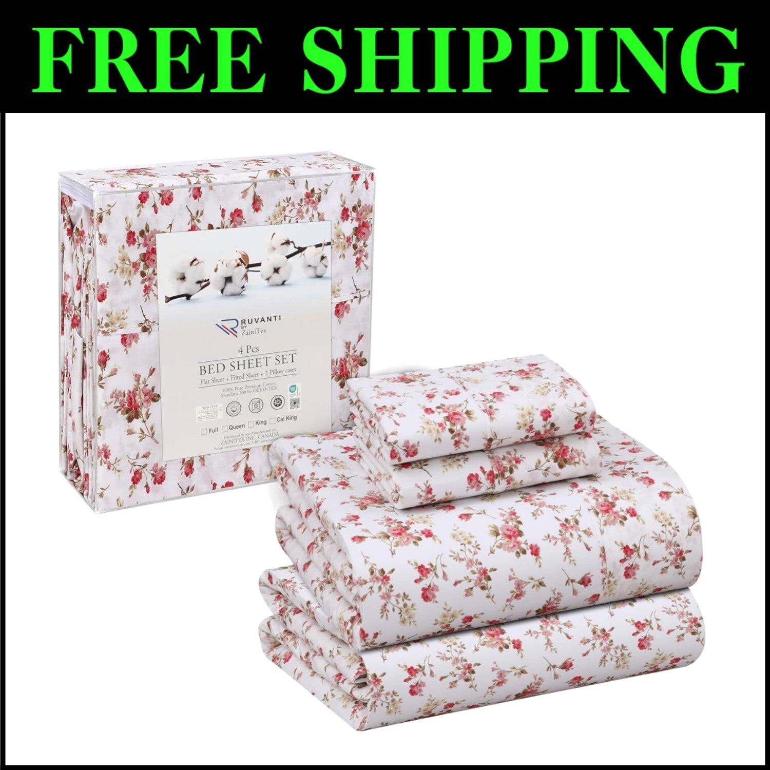 Luxury Hotel Standard California King Sheet Set - Deep Pocket & Breathable