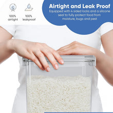 Load image into Gallery viewer, Clear Airtight Food Storage Containers, Stackable &amp; BPA-Free – Set of 4, 7qt