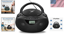 Load image into Gallery viewer, High-Quality Stereo CD Player Boombox with Wireless Bluetooth &amp; USB Ports