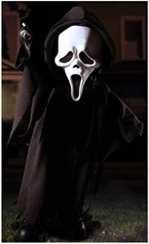 Articulated Ghost Face Doll - 10'' Horror Collectible in Window Box Packaging