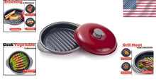 Load image into Gallery viewer, Quick &amp; Easy Microwave Grill Pan - Ideal for Crispy Cooking, Dishwasher Safe