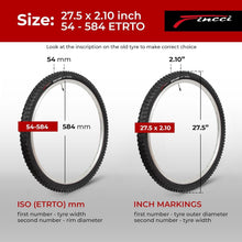 Load image into Gallery viewer, 28-Inch ETRTO 54-584 Mountain Bike Tire Pack - All-Terrain Confidence &amp; Quality