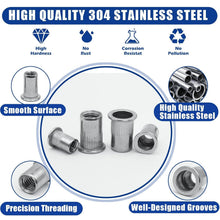 Load image into Gallery viewer, Durable Metric &amp; SAE Rivet Nut Kit - 380pcs with Labelled Storage for Easy Use
