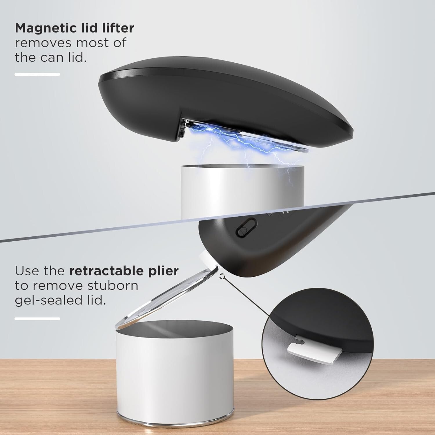 Hands-Free Electric Can Opener with Auto Stop - Ideal for Seniors with Arthritis