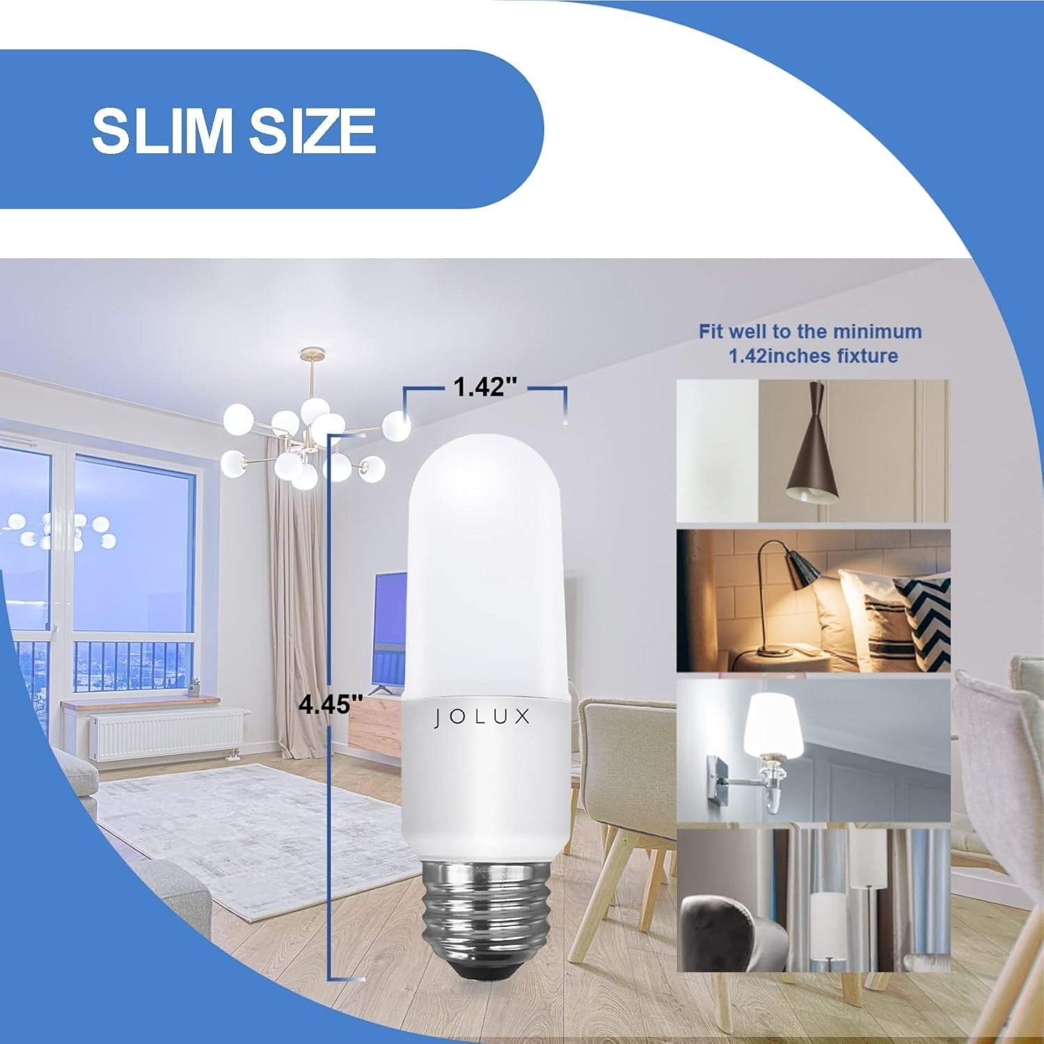 800 Lumen LED Stick Bulbs - Energy-Efficient, 12-Pack, 11,000 Hour Lifespan