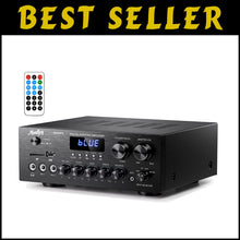 Load image into Gallery viewer, Compact 2.0 Channel Audio Amplifier with Bluetooth &amp; Multiple Inputs System