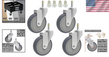 Load image into Gallery viewer, 225 lb Load Capacity 5-Inch Swivel Caster Wheels for Versatile Use - 4 Pack