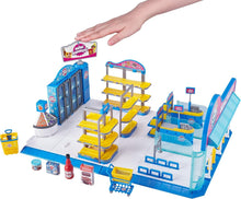Load image into Gallery viewer, Interactive Mini Brands Mini Mart Playset w/ 5 Mystery Minis - Build &amp; Play