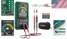 Load image into Gallery viewer, Smart TRMS Digital Multimeter – 6000 Counts, Voltage &amp; Current Tester in Green