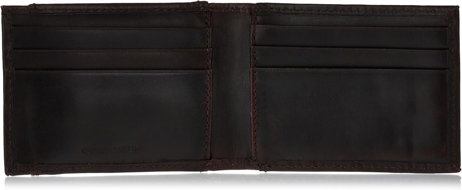 Sleek Oil Tan Leather Wallet for Men - Front Pocket Design and Card Organizer