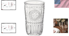 Load image into Gallery viewer, Set of 6 Vintage Italian Crystal Cooler Glasses - 16 Oz for Elegant Dining