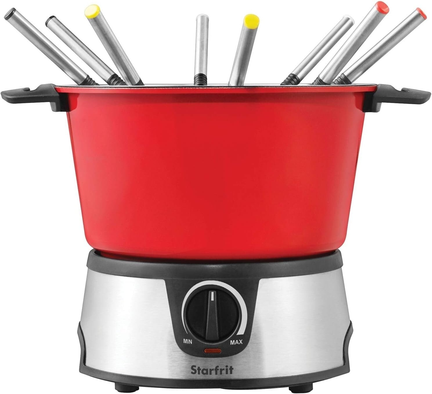 13PC The Rock Fondue Set with Quick Release Cord - 3.2QT Capacity for Gatherings