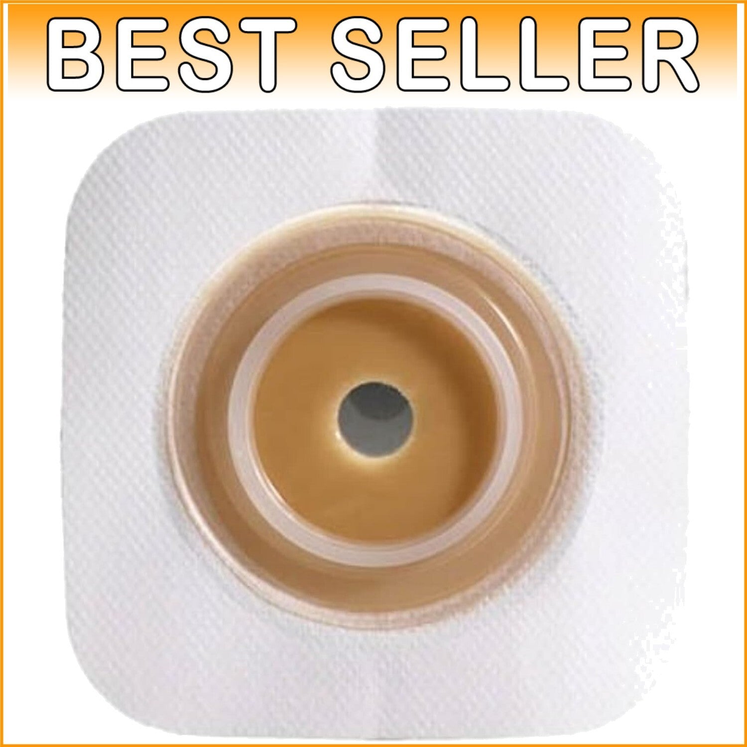 Stoma Care: Sur-Fit Natura Flexible Skin Barrier 4x4, Box of 10 - Seamless Pr...