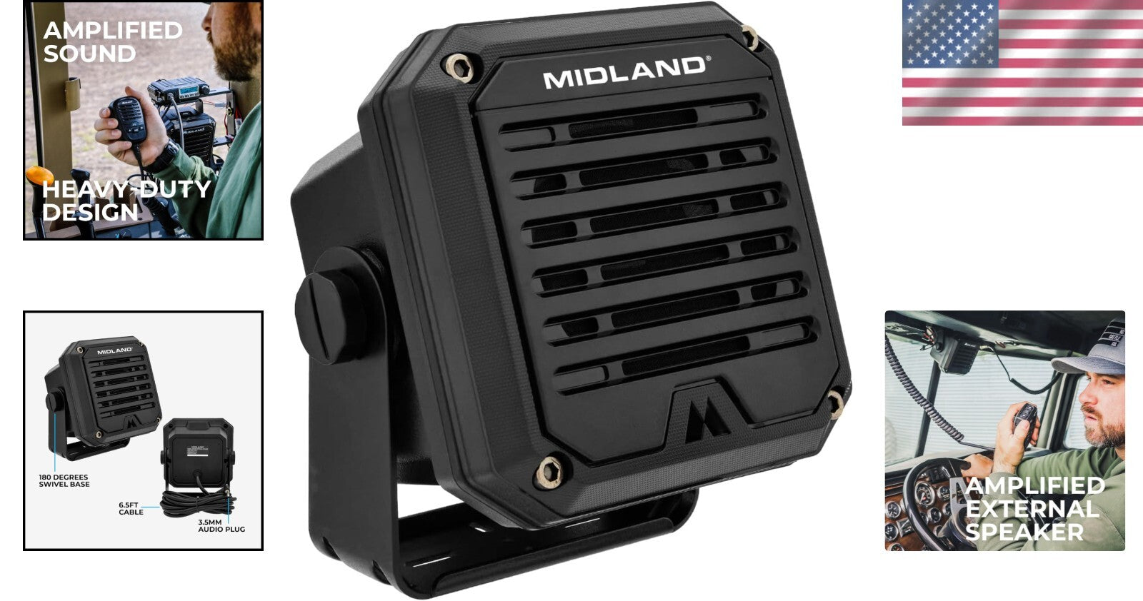 Crisp Clear 20W Speaker with Waterproof Feature - Ideal for Outdoor Radios