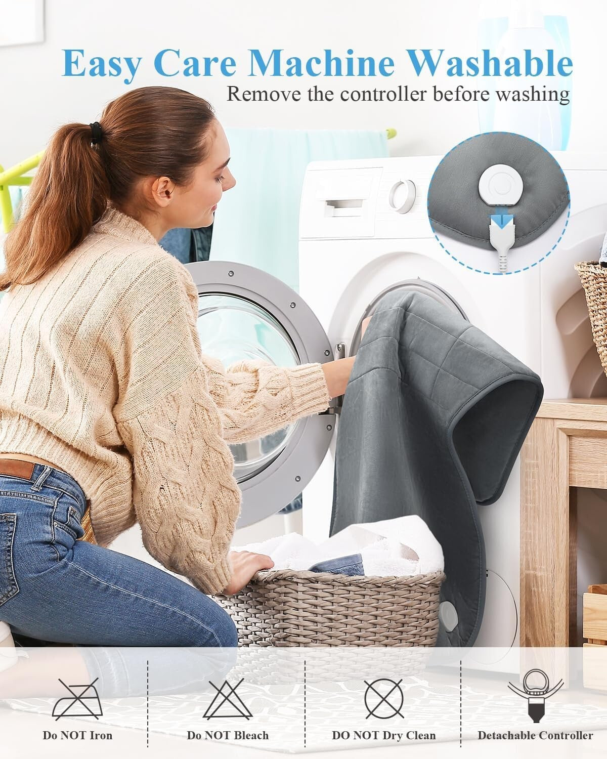 Soft & Adjustable Heating Pad for Back Pain - 2 Hour Auto-Off, Ideal Gift Option