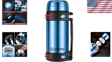 Load image into Gallery viewer, Portable 86oz Insulated Thermos with Adjustable Strap - Perfect for Hiking
