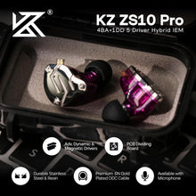 Load image into Gallery viewer, High-Fidelity 4BA+1DD Gaming Earbuds with Active Noise Cancellation - Purple