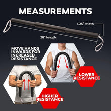 Load image into Gallery viewer, Unisex Manual Power Twister Bar - Upper Body Exercise with Rubber Grip Handles