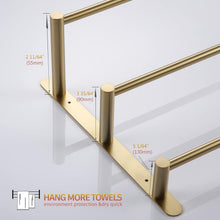 Load image into Gallery viewer, Rustproof Stainless Steel Ladder Towel Bar – Elegant 3-Tier Wall-Mounted Design