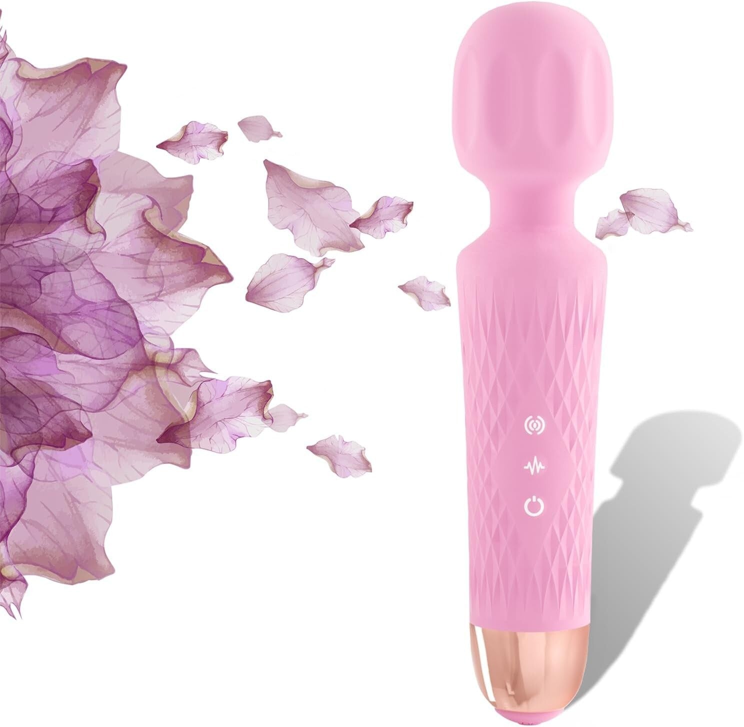 Quiet, Rechargeable Personal Massager with Ergonomic Grip - 1-Year Warranty