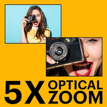 Load image into Gallery viewer, Ultra-Portable 16MP Digital Camera with 5X Zoom &amp; 2.7” LCD - Perfect for Travel