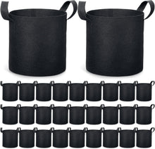 Load image into Gallery viewer, Aeration Fabric Pots 30-Pack 3 Gallon Garden Grow Bags - Resilient and Portable