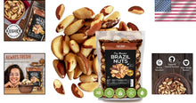 Load image into Gallery viewer, Natural Sea Salted Brazil Nuts 64oz - Non-GMO, Chemical-Free &amp; Kosher Certified
