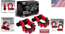 Load image into Gallery viewer, Mega D Ring Shackles 3/4" 68,000lb Break Strength for Reliable Off-Road Recovery