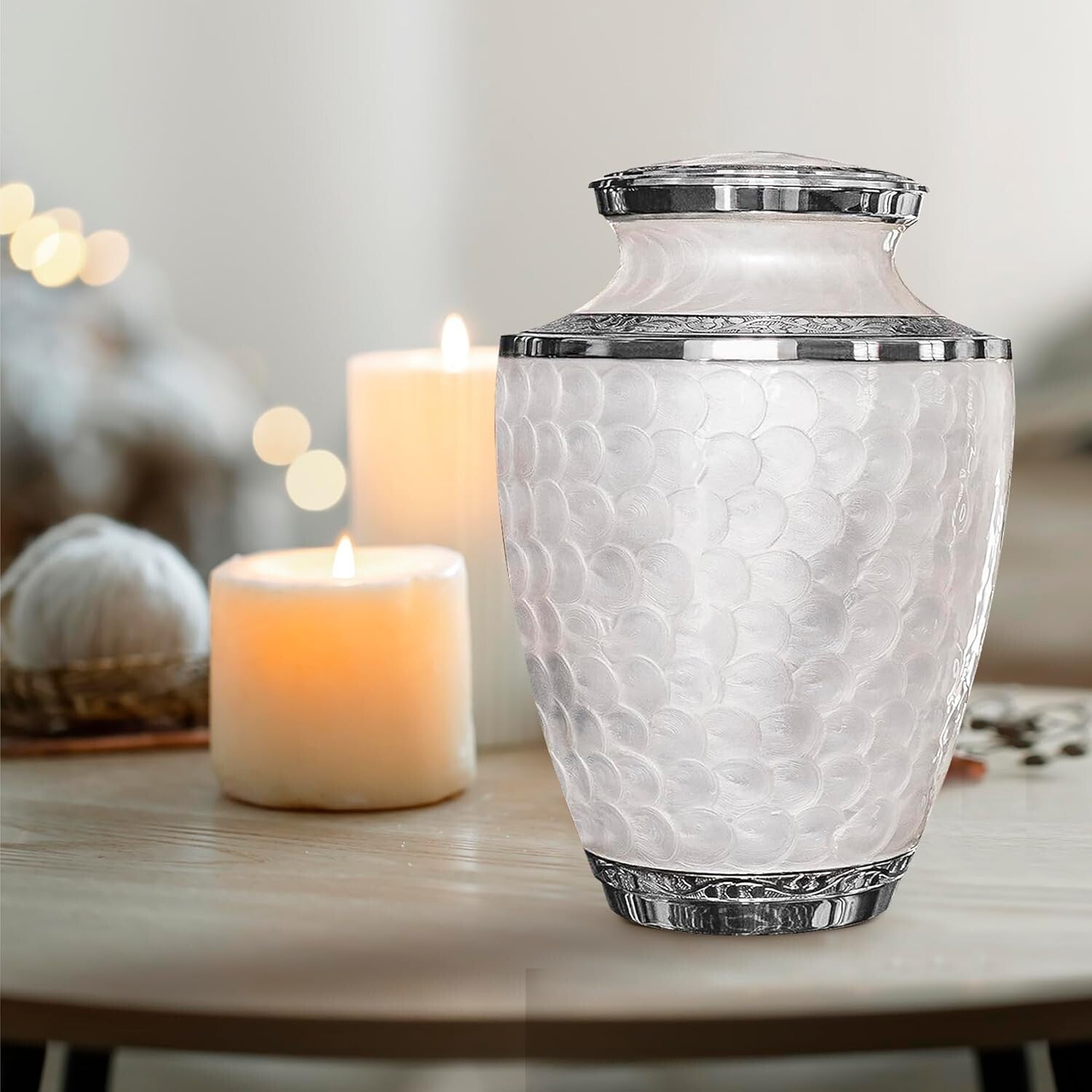 Memorial Urn for Adult Ashes – Extra Large, Secure & Beautifully Handcrafted