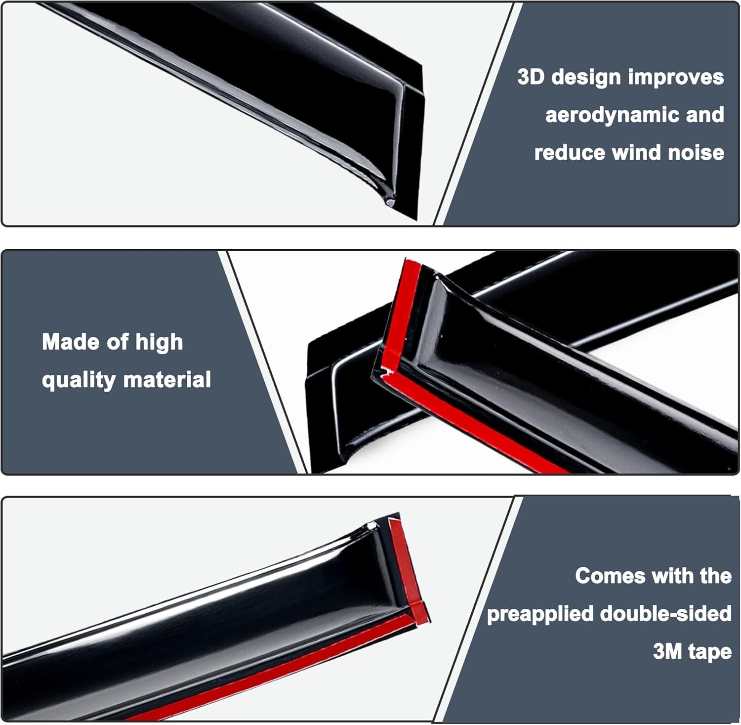 Carwash Safe Window Rain Guards for Mazda CX-50 2023-2025 – Outdoor Vent Visors