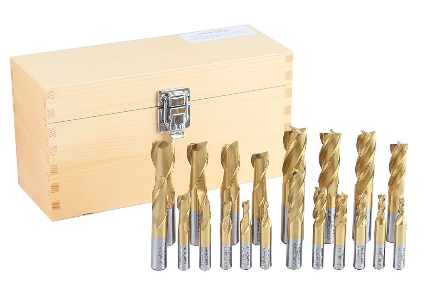 All-in-One 20 Pc HSS End Mill Set with 2 & 4 Flute Options, Up to 3/4'' Diameter