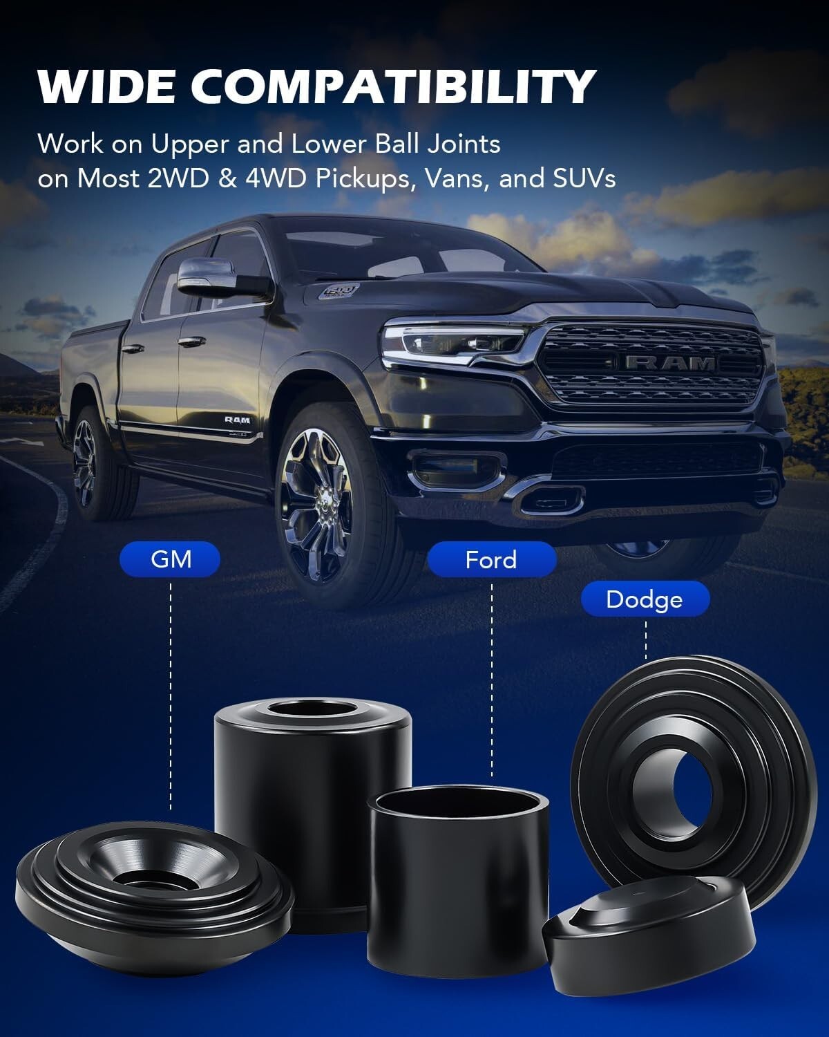 Professional 21PCS Ball Joint and Bushing Removal Tool Set for Diverse Vehicles