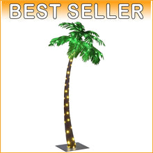 Load image into Gallery viewer, Stunning 5ft Lighted Palm Tree with Mini Copper Lights for Outdoor Celebrations