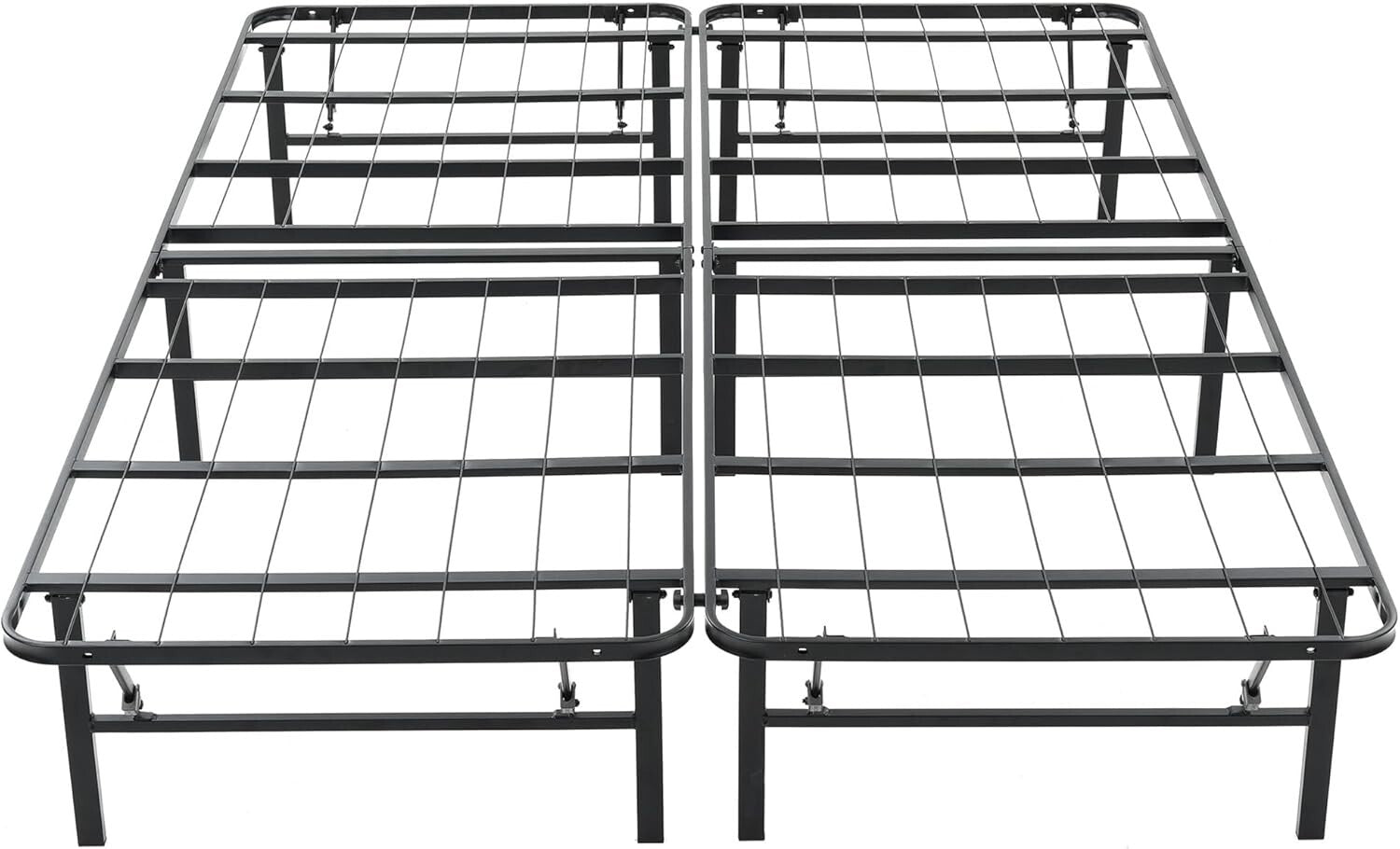 Durable 14-Inch Metal Bed Frame for California King - Quick Setup & Stylish