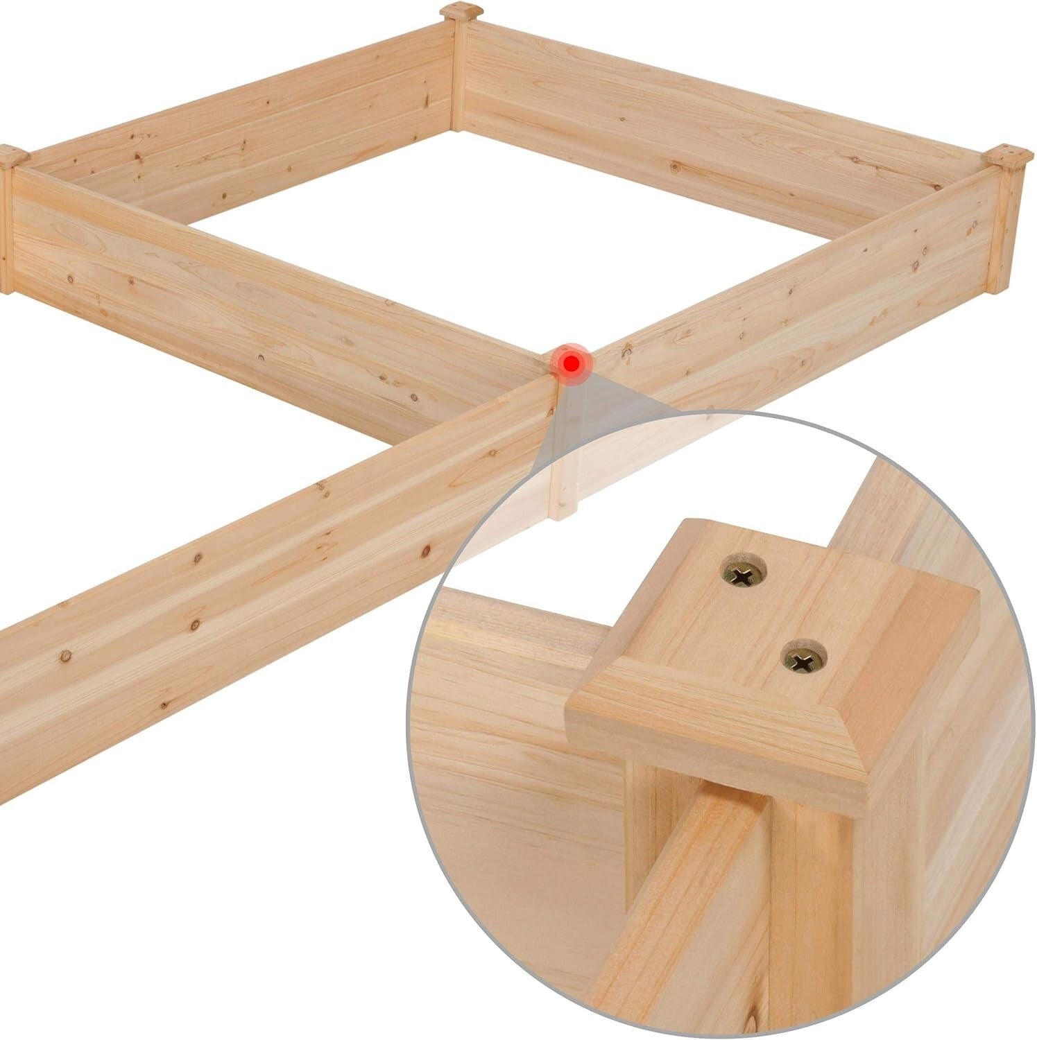 Divisible and Polished 8x4ft Wooden Planter Box – Ideal for Backyard Gardening