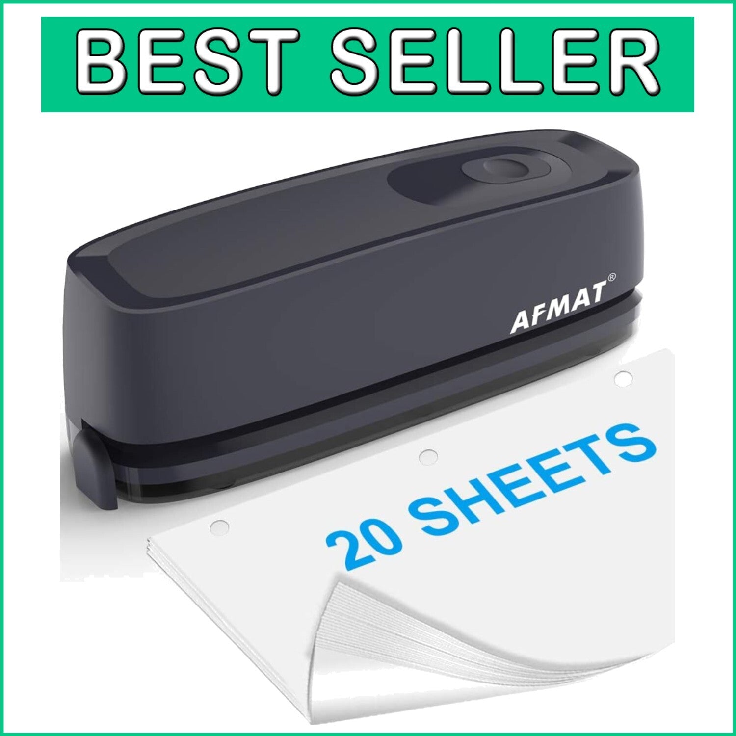 Durable Electric 3 Hole Punch Tool - Quick Punching for Office & School Use