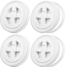 Load image into Gallery viewer, Set of 4 Reusable 5-Gallon Bucket Seal Lids - Airtight Food Storage Solution