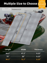 Load image into Gallery viewer, Non-Slip Self-Adhesive Grey EVA Boat Flooring Mat 94.5''x15.7'' with White Lines