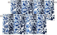 Load image into Gallery viewer, Stylish Watercolor Blooming Flower Valance – 52"W by 18"L Insulated Pair