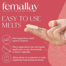 Load image into Gallery viewer, Natural Organic Vaginal Melts with Vitamins A &amp; E for Odor and Dryness Relief