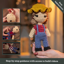 Load image into Gallery viewer, Amigurumi Farm Animal Crochet Kit - Beginner-Friendly with Video Tutorials