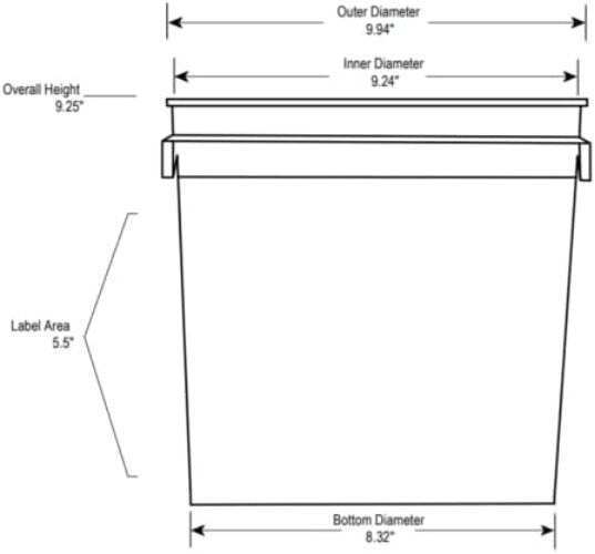 BPA-Free Heavy-Duty 2-Gallon Buckets with Lids - 5-Pack for All Storage Needs