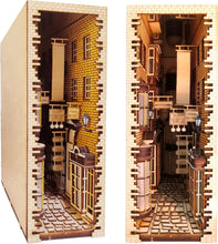 Load image into Gallery viewer, Intricate DIY Book Nook Kit for Adults - LED Light &amp; Decorative Bookend Insert